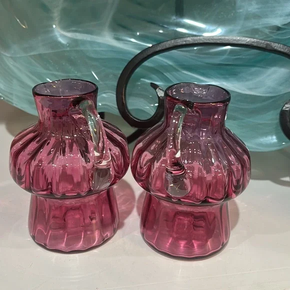 Set of vintage art glass